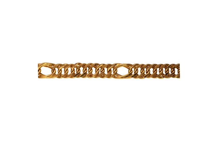 Retailer of 22kt indian sachin pattern yellow gold bracelet for men jkb063  | Jewelxy - 120652
